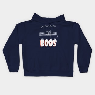 Ring Cheers: Embrace the Boos, Wrestling Fan Edition Kids Hoodie